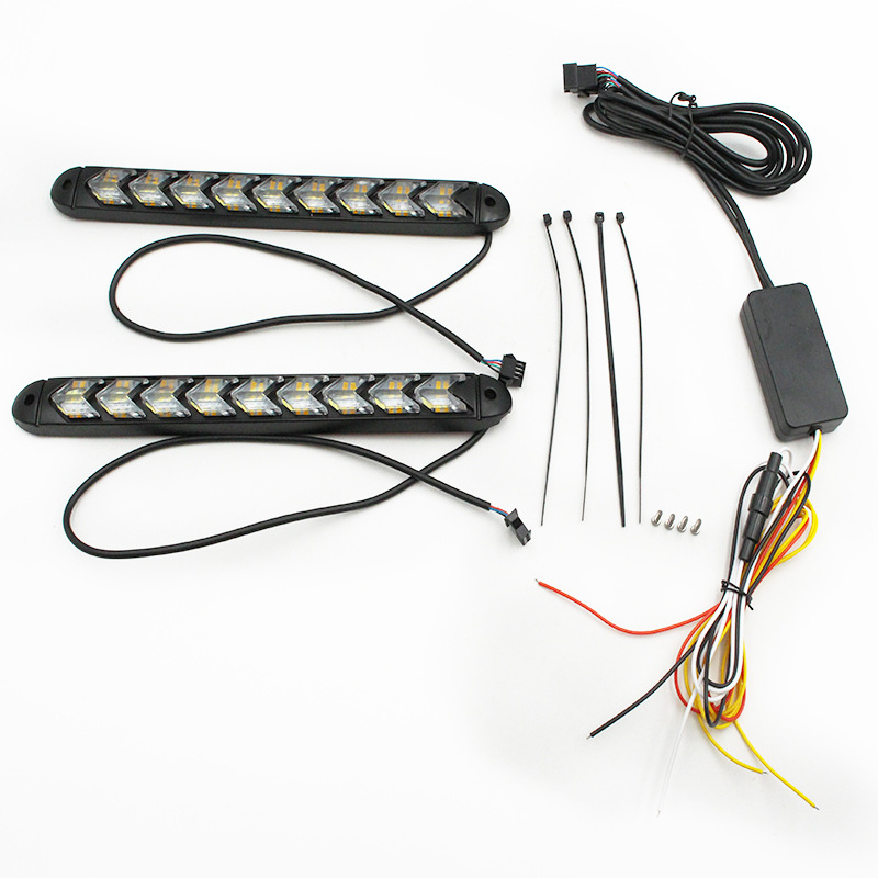 12-24V 6/9/12W Waterproof LED Daytime Running Light Streamer Light Conversion Universal Display Width Light Highlight External Work Warning Light 12-24V 6/9/12W Waterproof LED Daytime Running Light Streamer Light Conversion Universal Display Width Light Highlight External Work Warning Light